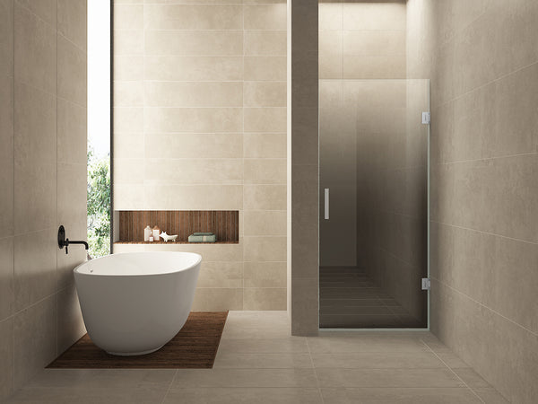 Less nisdeur rechts | 70x200x0.8cm | Nano spiegelrook- naar helder glas/geborsteld staal