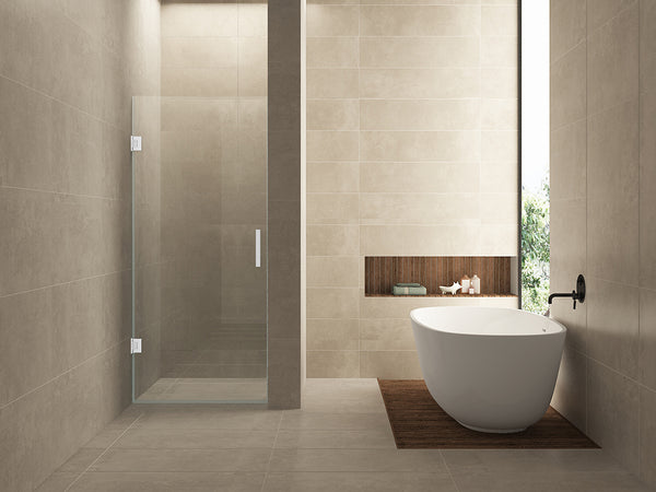 Less nisdeur | 70x200x0.8cm | Nano helder glas/mat wit
