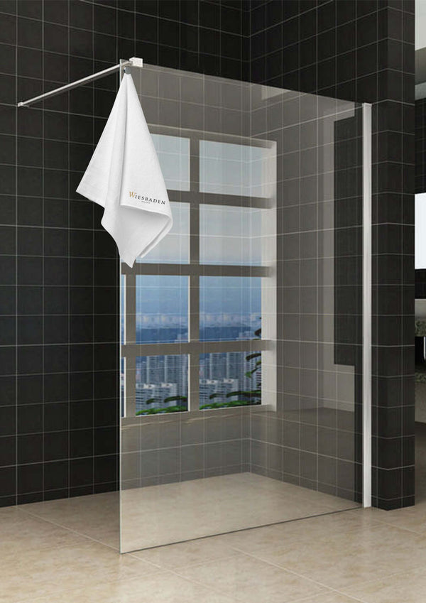 Sita inloopdouche met handdoekhouder 110x200 cm chroom/8 mm helder glas met Nano coating