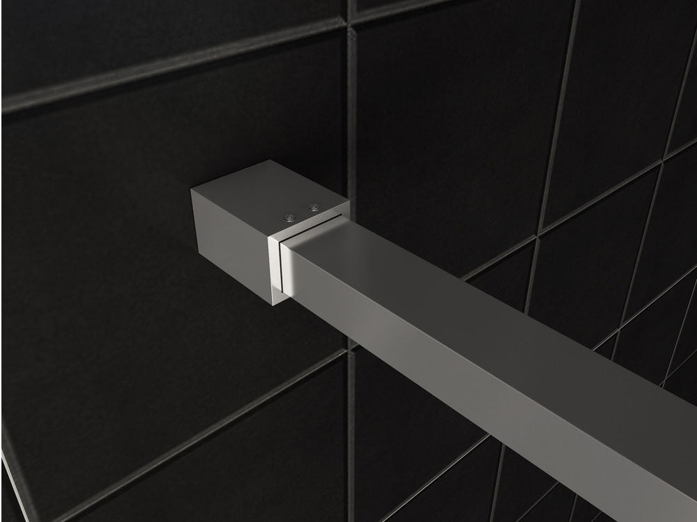Slim profielset met stabilisatiestang 120 cm chroom - WDtegels