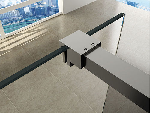 Slim profielset met stabilisatiestang 120 cm chroom - WDtegels