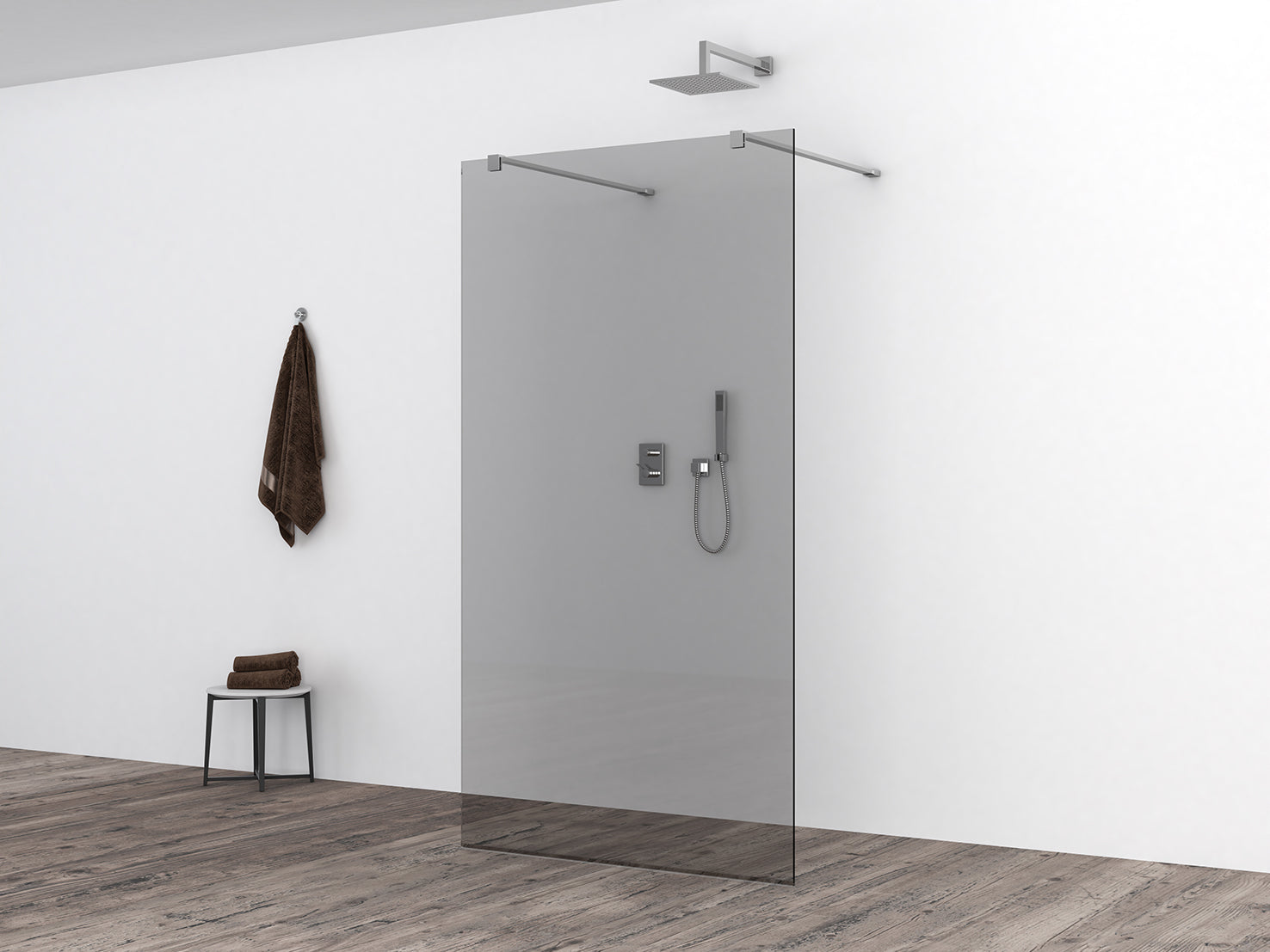 Slim glasplaat 1000 x 2000 x 8 mm nano rookglas - WDtegels