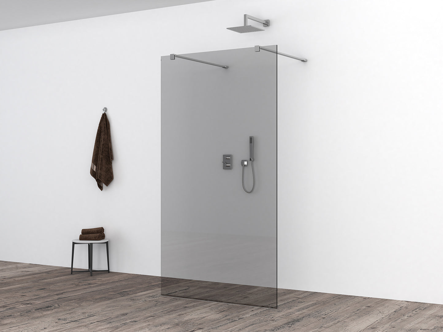 Slim glasplaat 1100 x 2000 x 8 mm nano rookglas - WDtegels