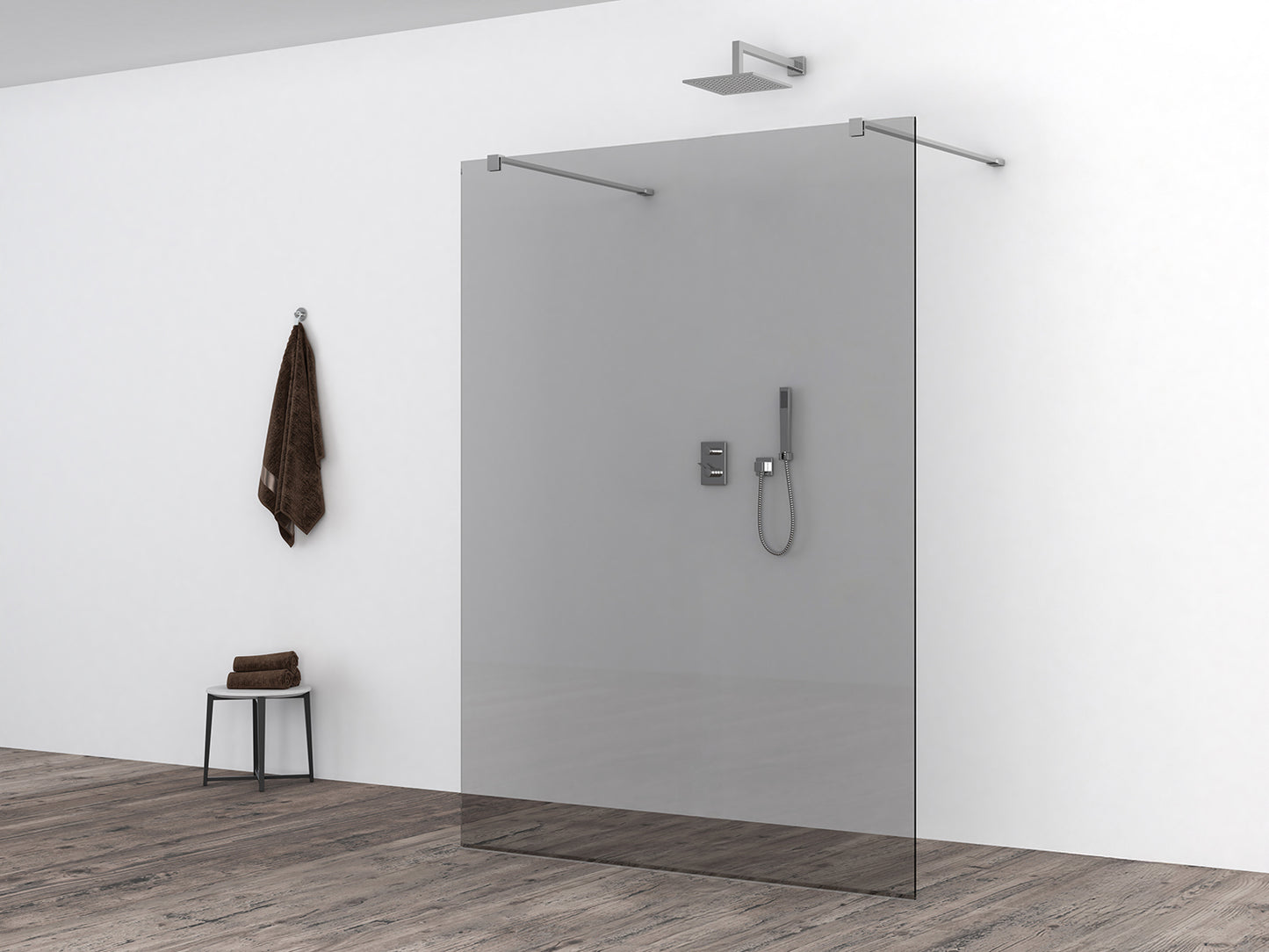 Slim glasplaat 1200 x 2000 x 8 mm nano rookglas - WDtegels