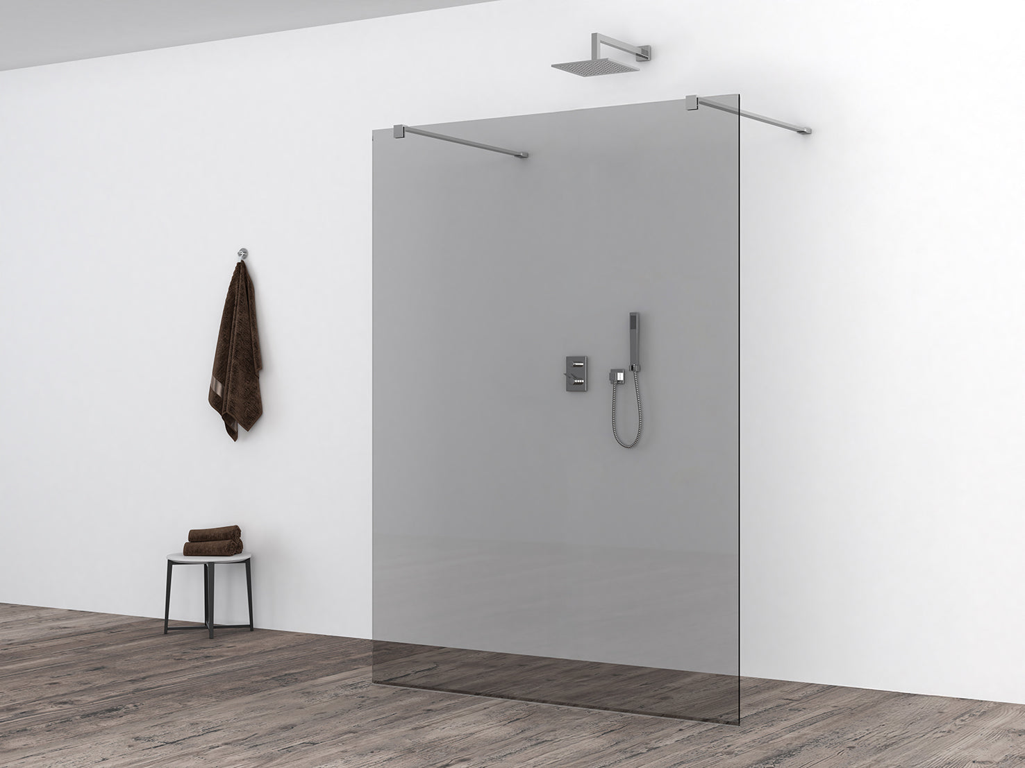 Slim glasplaat 1200 x 2000 x 8 mm nano rookglas - WDtegels