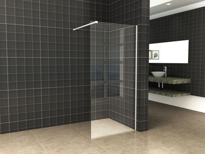 Slim profielset met stabilisatiestang 120 cm mat wit - WDtegels