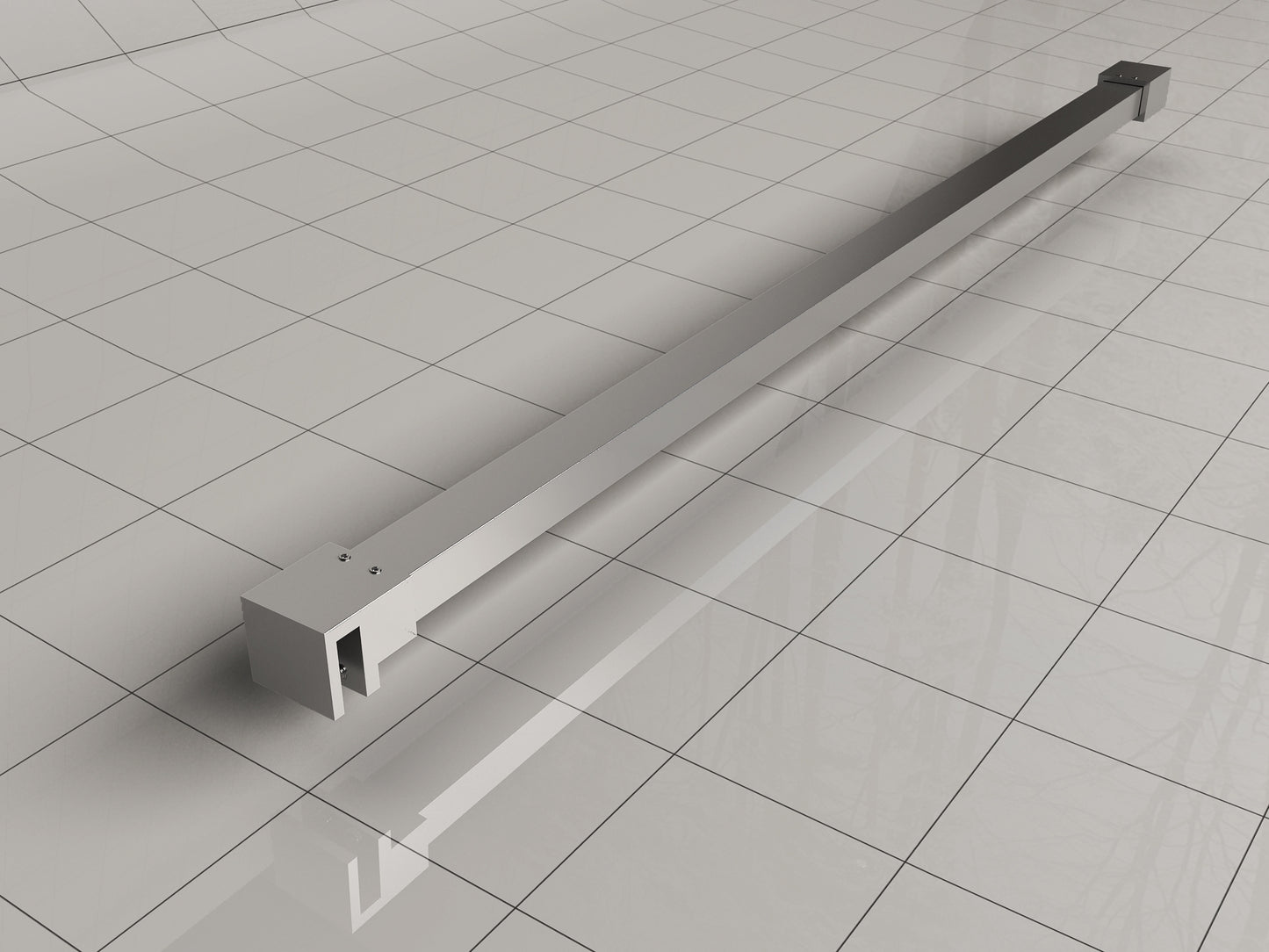 Wiesbaden Slim stabilisatiestang 120 cm chroom - WDtegels