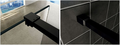 Slim stabilisatiestang 120 cm mat zwart - WDtegels