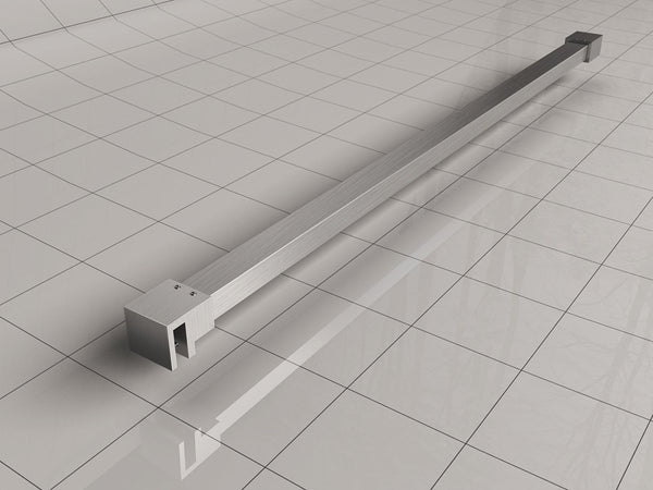 Slim stabilizer bar 120 cm brushed steel