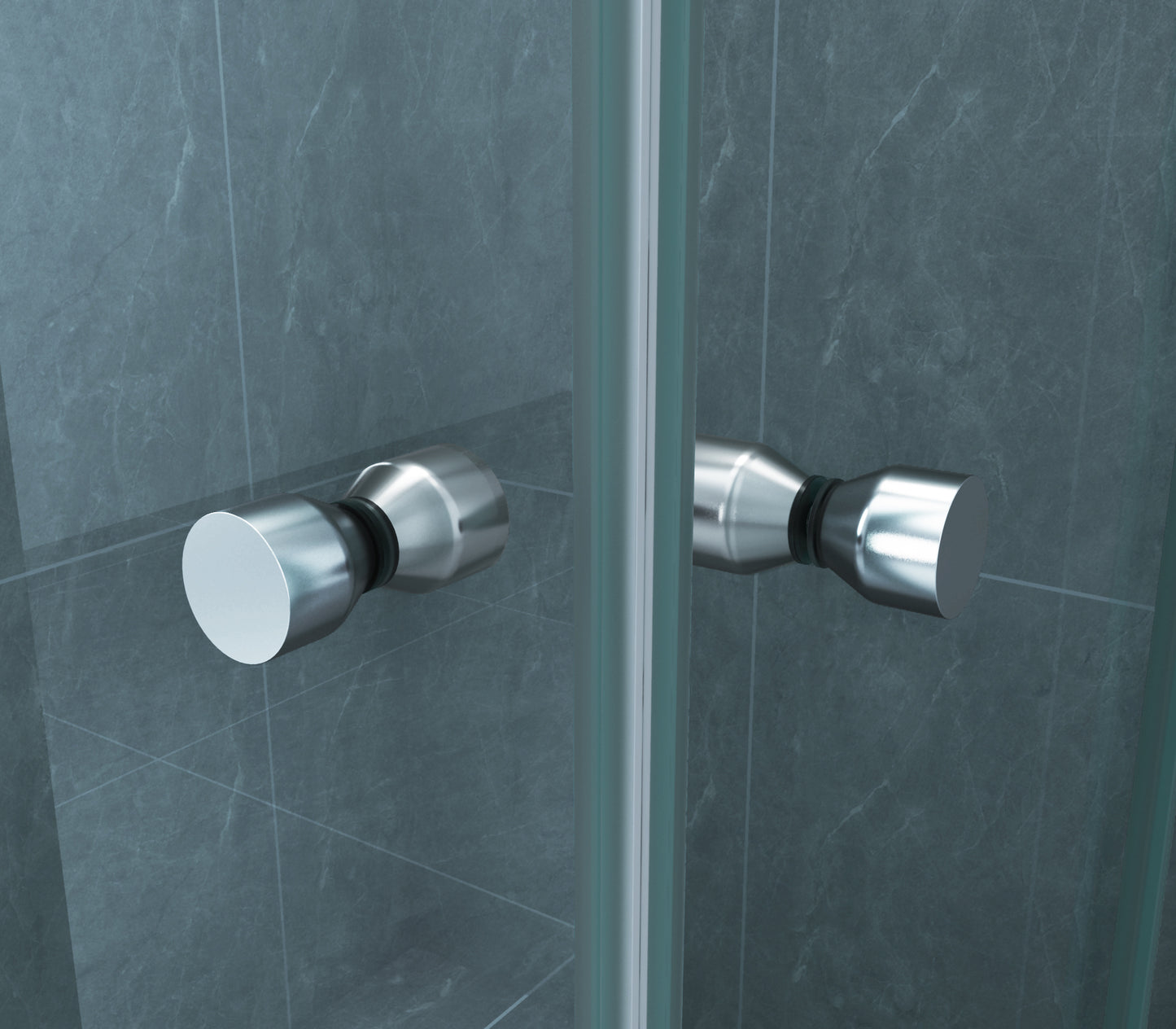 Eco hoekinstap douchecabine | 2 schuifdeuren | 100x100x190cm | Nano helder glas/chroom - WDtegels