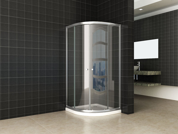 Wiesbaden Eco 1/4 ronde douchecabine | 90x90x190cm | 5mm veiligheidsglas