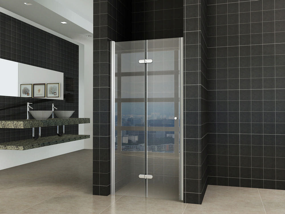 Wiesbaden vouwbare nisdeur 80x202 cm links 8 mm NANO glas - WDtegels
