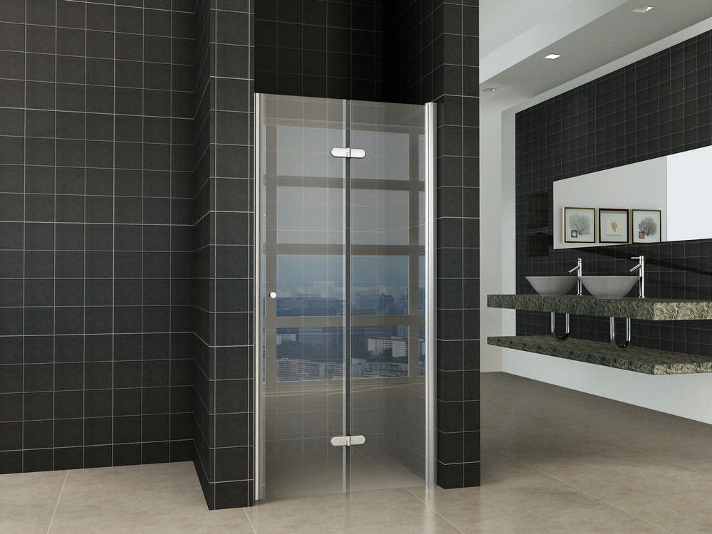 Wiesbaden vouwbare nisdeur 80x202 cm rechts 8 mm NANO glas - WDtegels