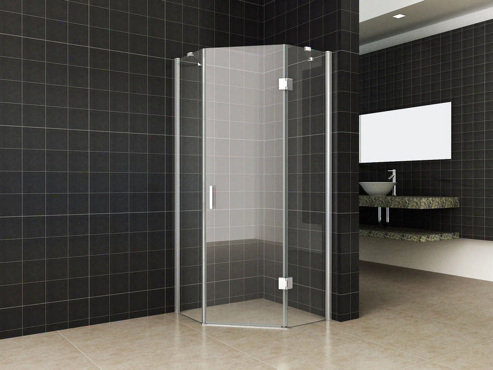 Wiesbaden 5-hoek douchecabine 8mm NANO 900x900x2000 - WDtegels