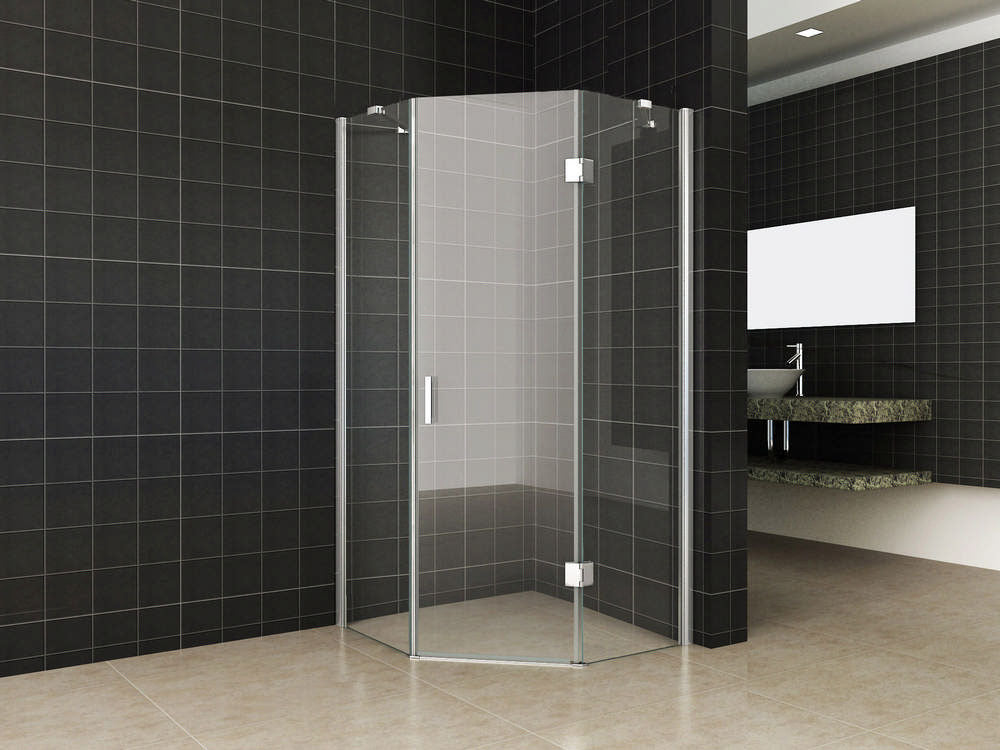 Wiesbaden 5-hoek douchecabine 8mm NANO 1000x1000x2000 - WDtegels