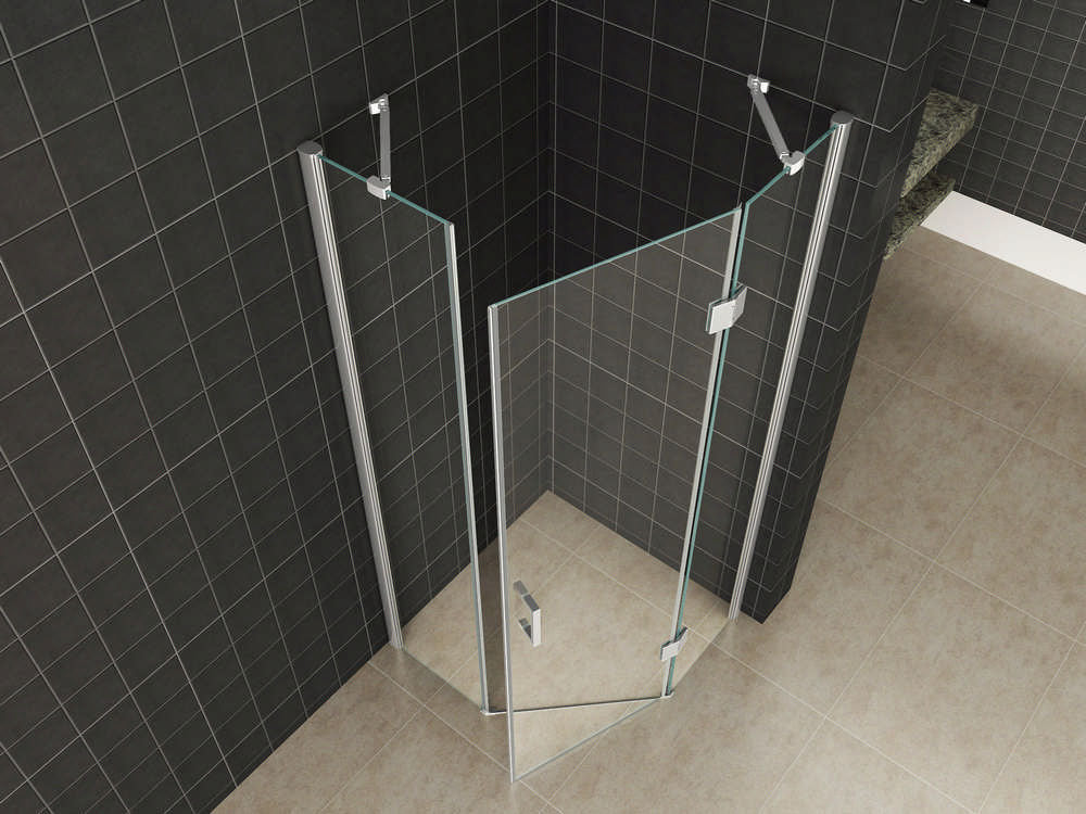 Wiesbaden 5-hoek douchecabine 8mm NANO 1000x1000x2000 - WDtegels