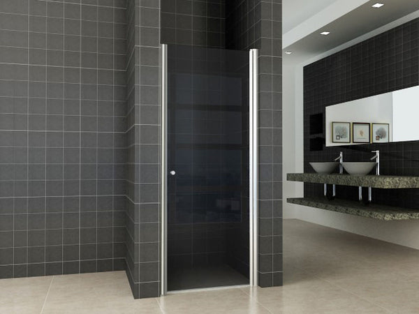 Wiesbaden nisdeur met profiel | 80x202cm | 8 mm NANO rookglas