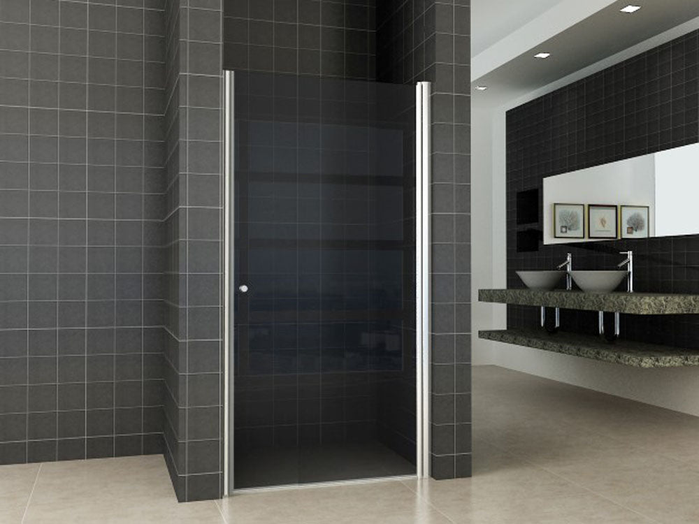 Between nisdeur 1000 x 2000 x 8 mm nano rookglas/chroom - WDtegels