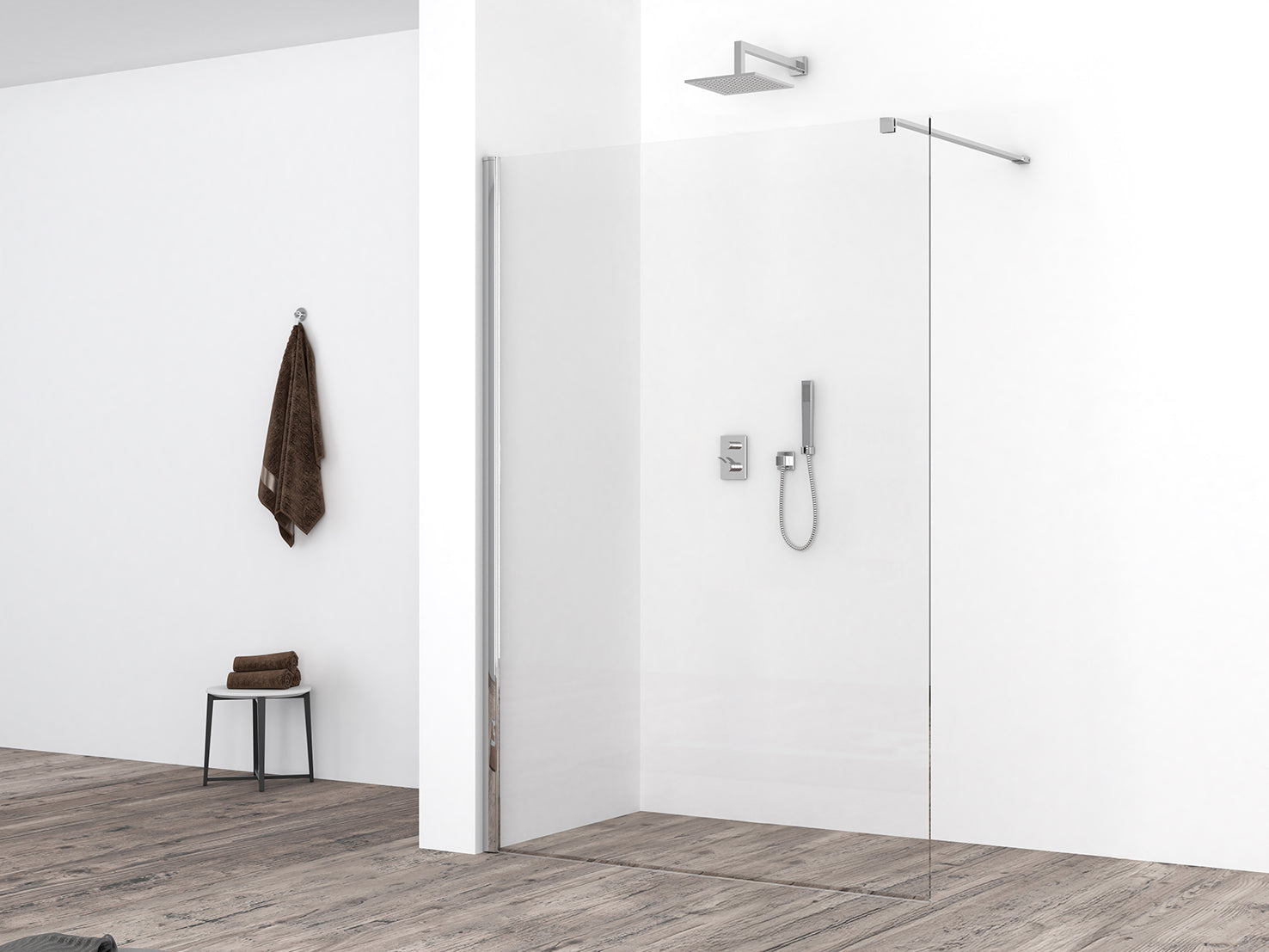 Comfort inloopdouche 1100 x 2000 x 10 mm nano helder glas/chroom - WDtegels