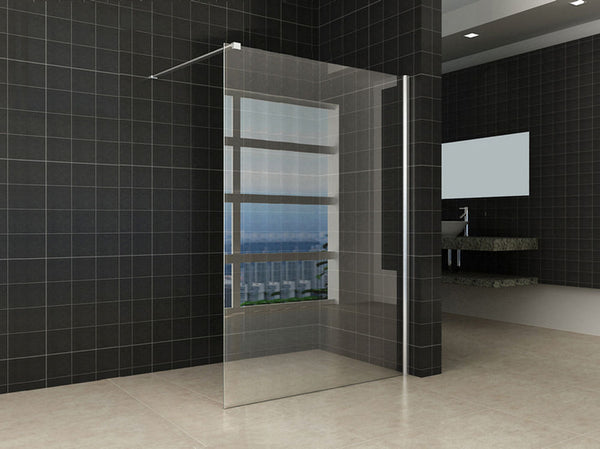 Wiesbaden inloopdouche 130x200 cm - 10mm NANO glas