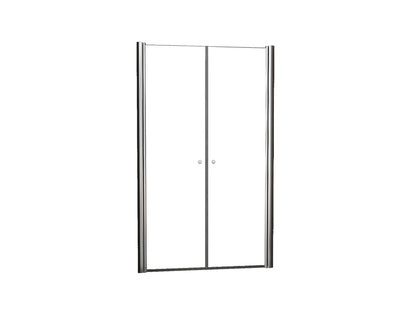 Wiesbaden dubbele pendeldeur in nis 100x200 cm - 6mm NANO glas - WDtegels
