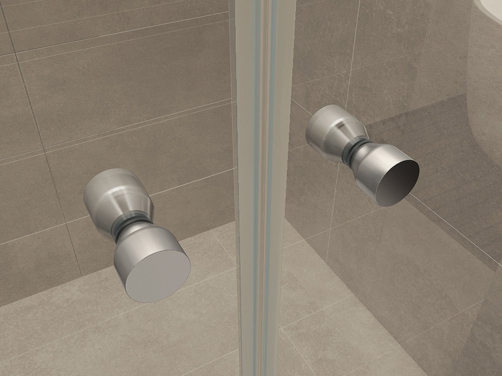 Lagos pendeldeur in nis 1200 x 2000 x 6 mm nano helder glas/chroom - WDtegels