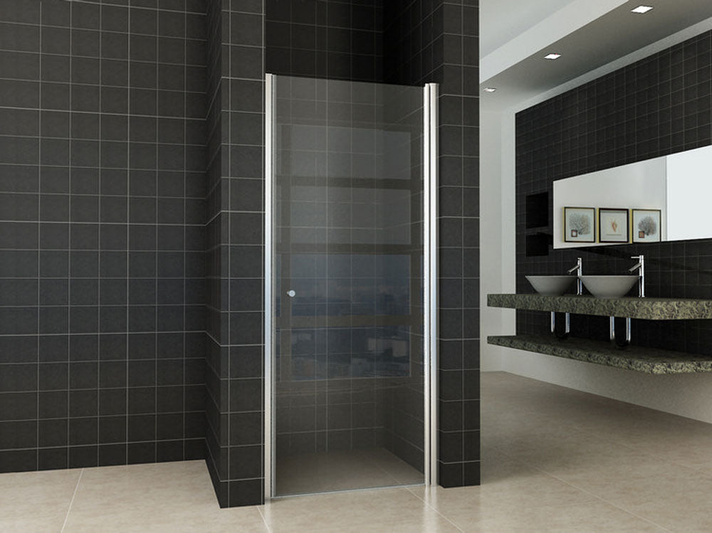 Between nisdeur 800 x 2000 x 8 mm nano helder glas/chroom - WDtegels