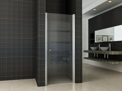 Between nisdeur 800 x 2000 x 8 mm nano helder glas/chroom - WDtegels