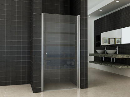 Between nisdeur 1000 x 2000 x 8 mm nano helder glas/chroom - WDtegels