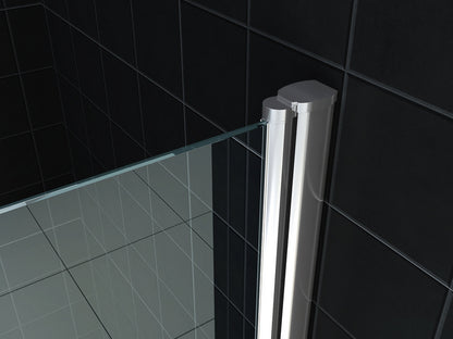 Between nisdeur 600 x 2000 x 8 mm nano helder glas/chroom - WDtegels