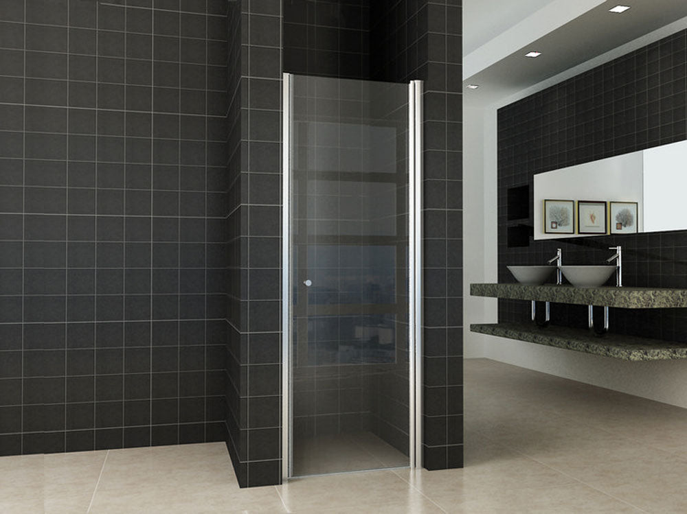 Between nisdeur 600 x 2000 x 8 mm nano helder glas/chroom - WDtegels