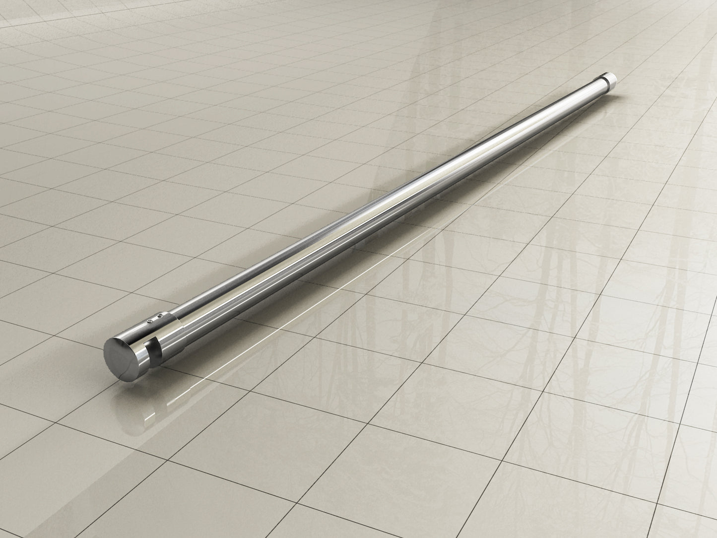 Stabilisatiestang 3-delig 120 cm chroom