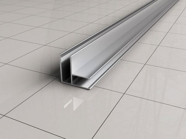 Wiesbaden hoekprofiel tbv glaswand 1x200cm chroom