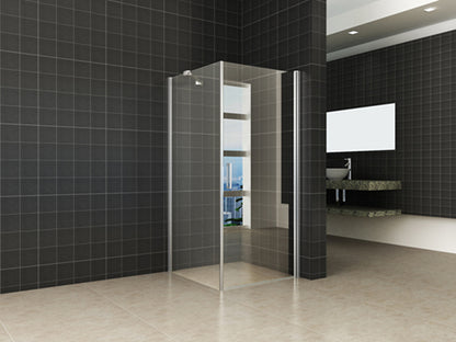Wiesbaden swingdeur + zijwand UNI 900x900x2000 chr.8mm NANO - WDtegels