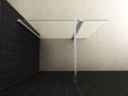 Wiesbaden zijwand + scharnierprofiel 400x2000 10mm NANO glas - WDtegels