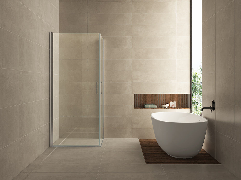 Salone cabine met 2 draaideuren 1000 x 1000 x 2000 x 8 mm nano helder glas/chroom - WDtegels