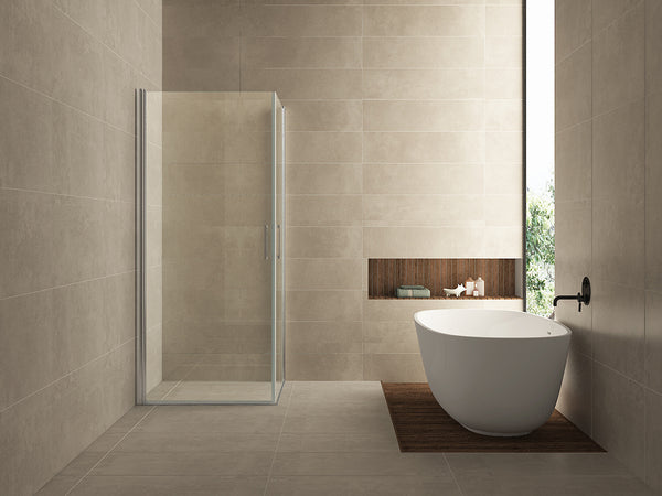 Salone douchecabine | 2 draaideuren | 90x90x200cm | 8mm nano helder glas/chroom