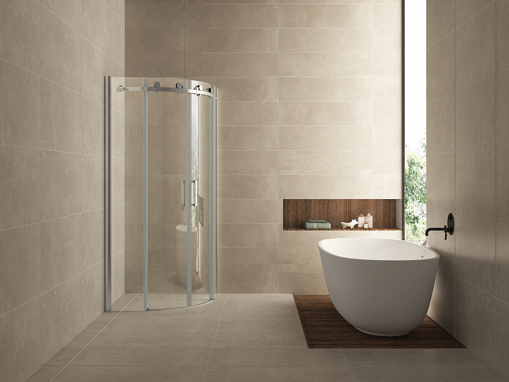 Entra cabine kwartrond met 2 schuifdeuren 900 x 900 x 2000 x 8 mm nano helder glas/chroom - WDtegels