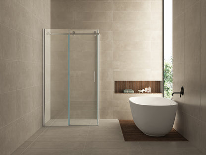 Pared cabine met 1 schuifdeur 1200 x 900 x 2000 x 8 mm nano helder glas/chroom - WDtegels