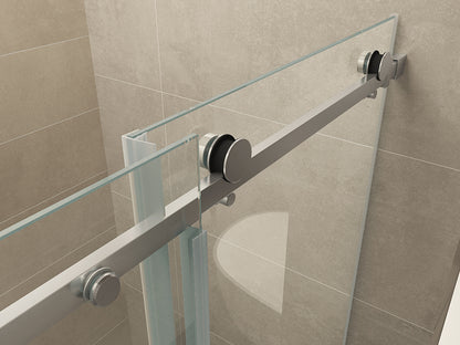 Slide nis schuifdeur 1100 x 2000 x 8 mm nano helder glas/chroom - WDtegels