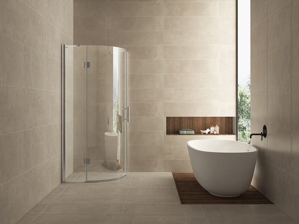 Curf douchecabine kwartrond | 1 draaideur links | 90x90x200cm | 8mm helder glas/chroom