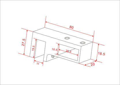 Comfort doorsteek glaskoppeling - WDtegels