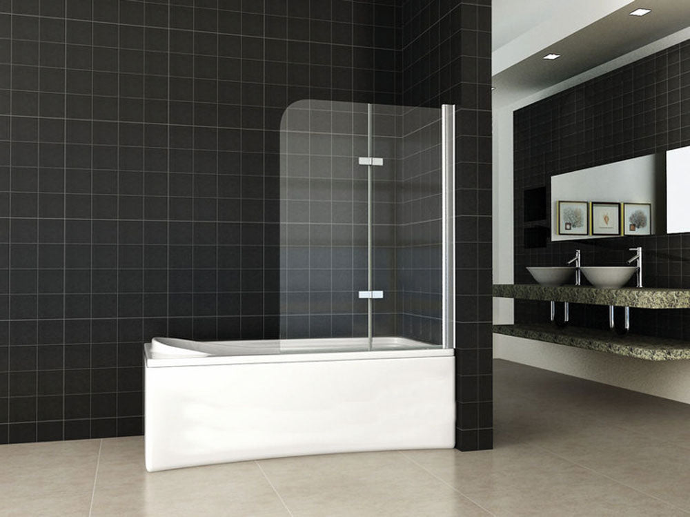 Wiesbaden badwand 2-delig inklapbaar 100x140 cm - WDtegels