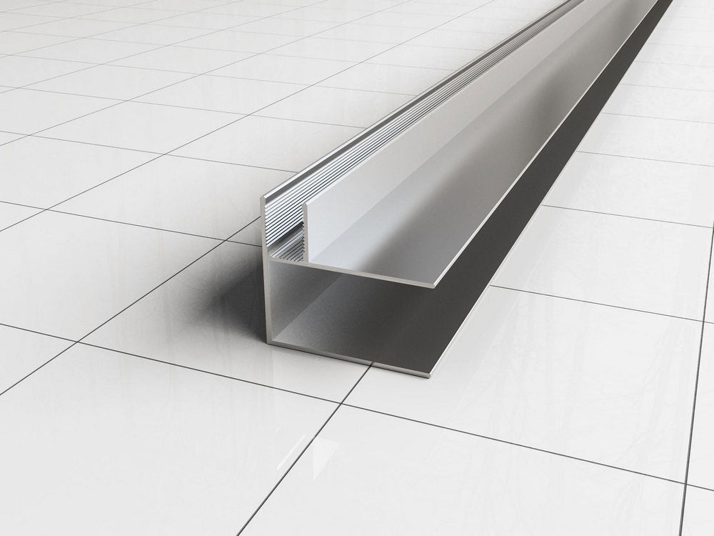 Wiesbaden hoekprofiel tbv nisdeur+profiel met zijwand 10mm - WDtegels