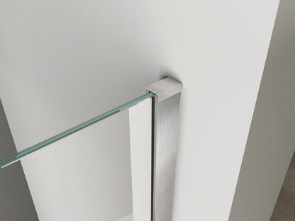 Brush inloopdouche met RVS look profiel 90 cm 10 mm Nano 8719323031500