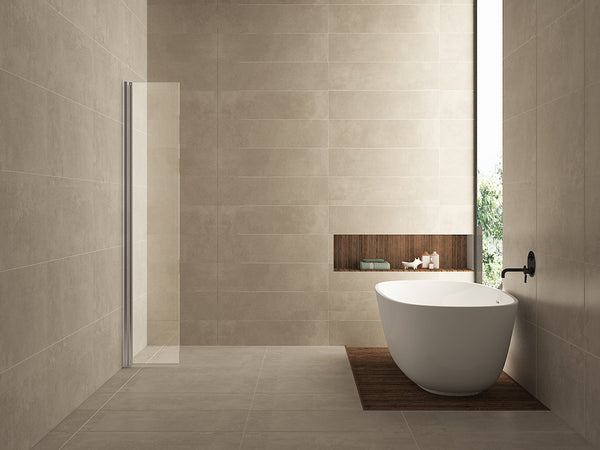 Comfort zijwand draaibaar met muurprofiel | 40x200cm | 10 mm nano helder | Glas/chroom