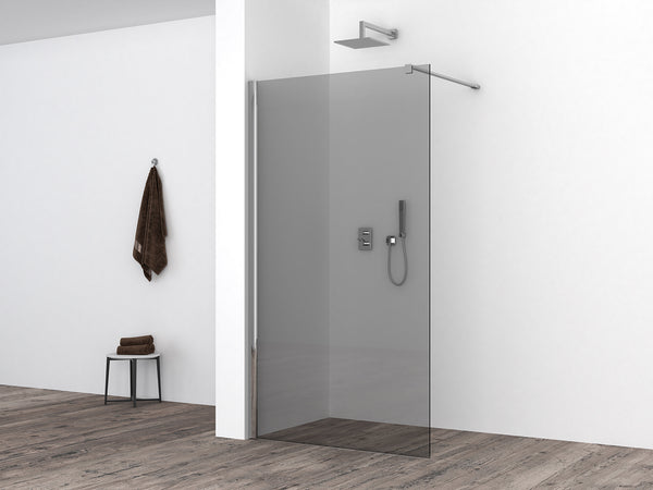 Comfort inloopdouche 1000 x 2000 x 10 mm nano rookglas/chroom