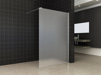 Wiesbaden Comfort inloopdouche 120x200 cm - 10mm NANO geheel matglas - WDtegels