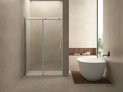 Slide nis schuifdeur 1700 x 2000 x 8 mm nano helder glas/chroom - WDtegels