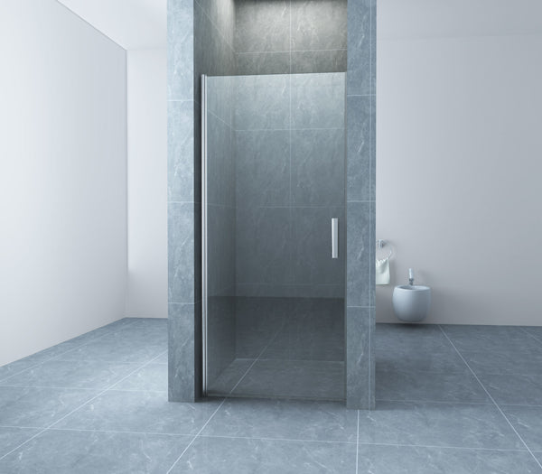 Cerra eco nisdeur | 80x195cm | 6mm nano helder glas/chroom